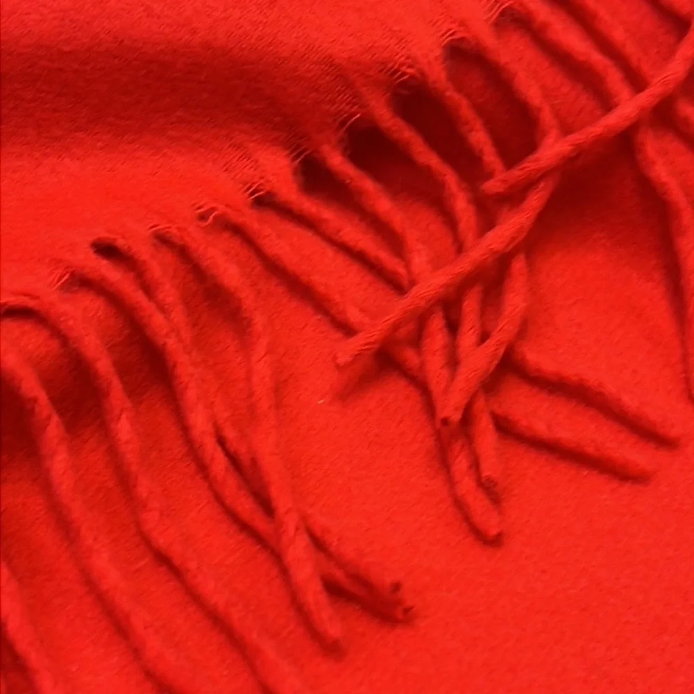 Cashmink V. Fraas Women’s Red Neck Scarf 11”W X 54”L